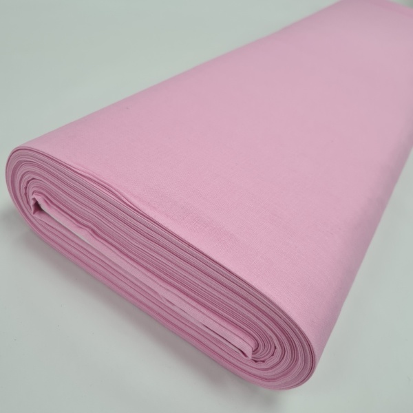 100% Cotton Fabric Baby Pink (25 Metres)